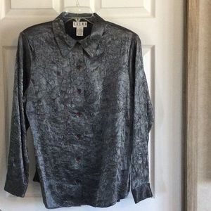 Erena Shiny Crinkled Blouse